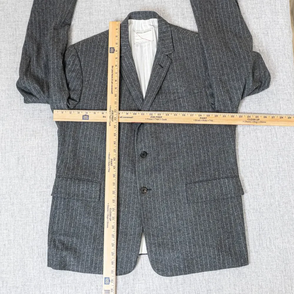 Brooks Brothers Black Fleece x Thom Browne Suit Gray Pinstripe wool tweed BB4